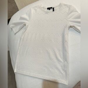 Theory Off White Knit Top Size Large